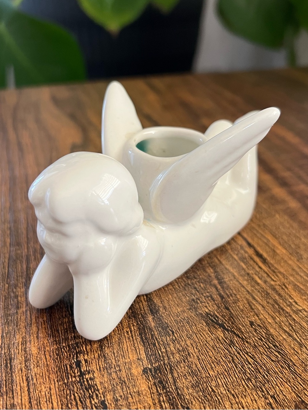 Whimsical Porcelain Fairy Candleholder